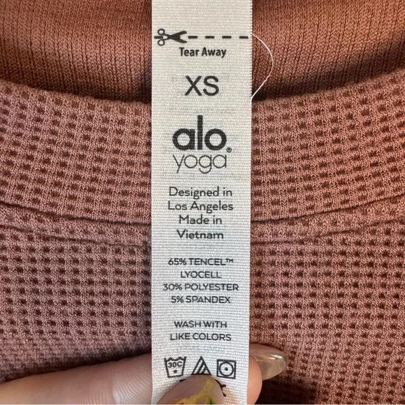 ALO Yoga Warm Brown Crewneck Sweater XS - Picture 4 of 6
